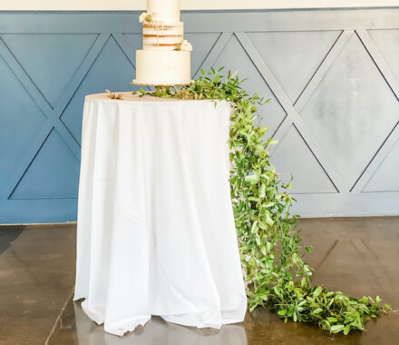 Blush & Blossoms Wedding Florist Kansas City cake table