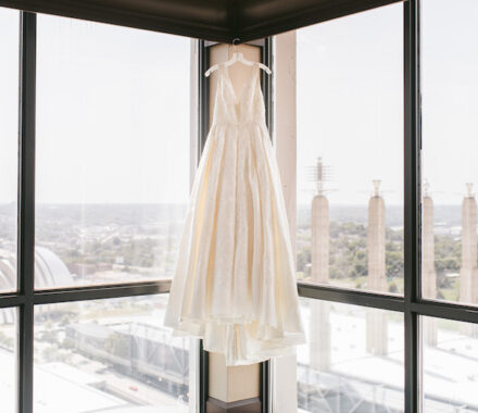 Crowne Plaza Kansas City Downtown Hotel Wedding Venue gown