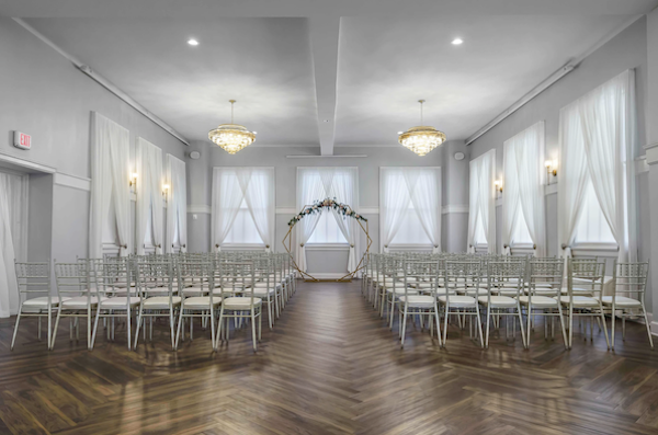 Lincoln Event Space WedKC Kansas City Wedding Venue Indoor Ceremony