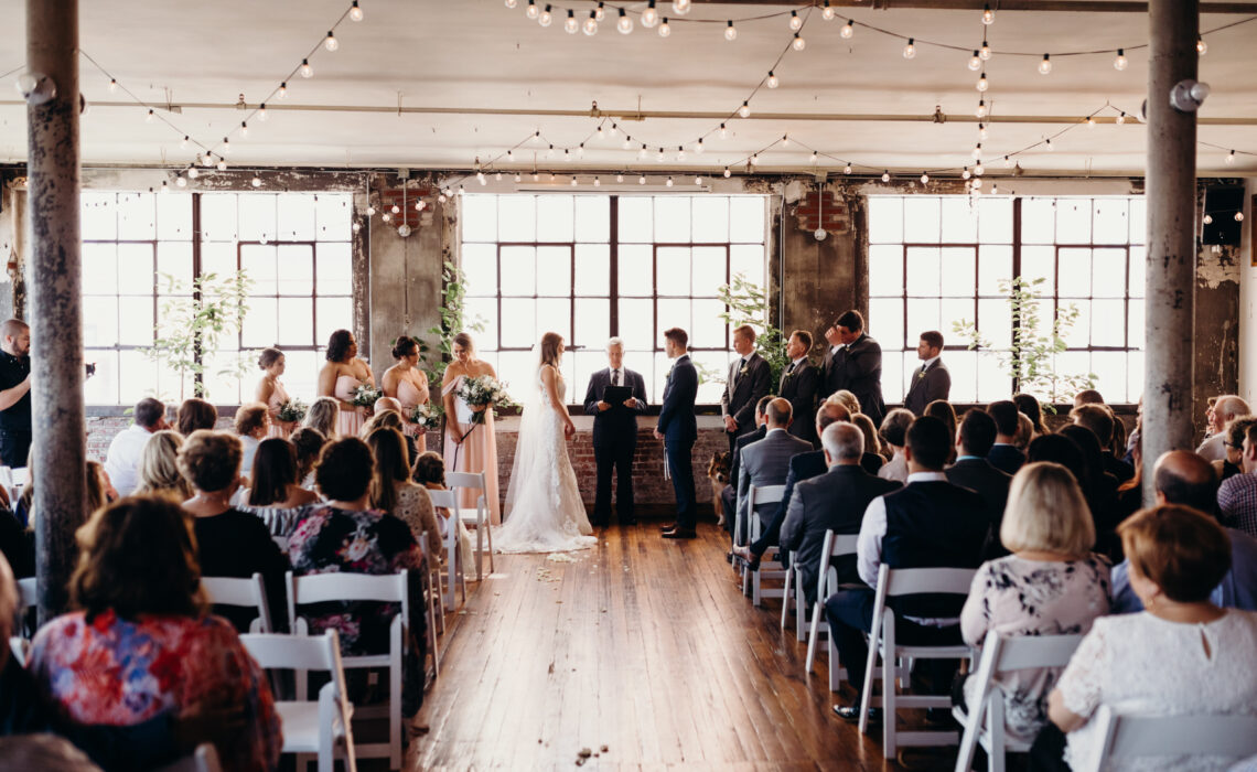an urban elegant wedding at the bride and the bauer