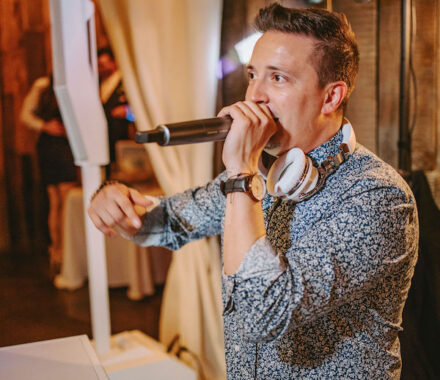 Elevate Entertainment Kansas City Wedding DJ WedKC Microphone