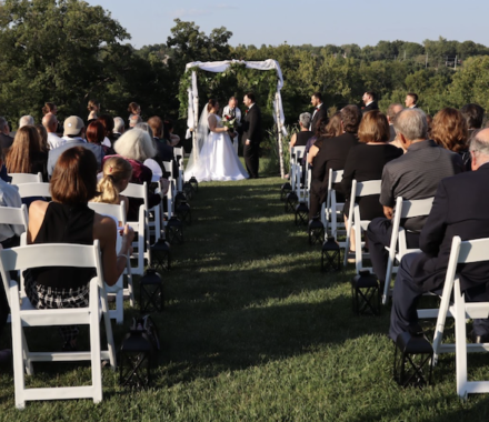 Vista 154 at Iron Horse Golf Club Kansas City Wedding Venue WedKC Aisle