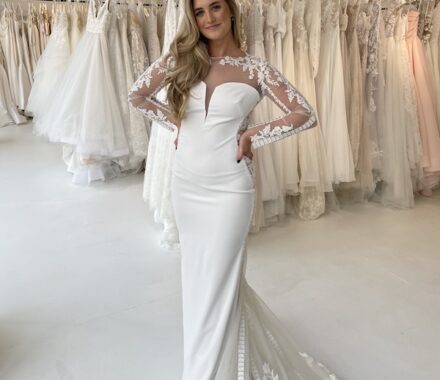 The One Rack Kansas City Bridal Boutique Wedding Dress WedKC White