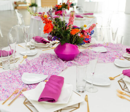 Citrus Table Kansas City Wedding Rentals and Decor WedKC Purple
