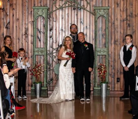 The Hilltop Kansas City Wedding Venue WedKC Couple Ceremony