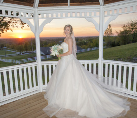 The Hilltop Kansas City Wedding Venue WedKC Gazeebo Bride