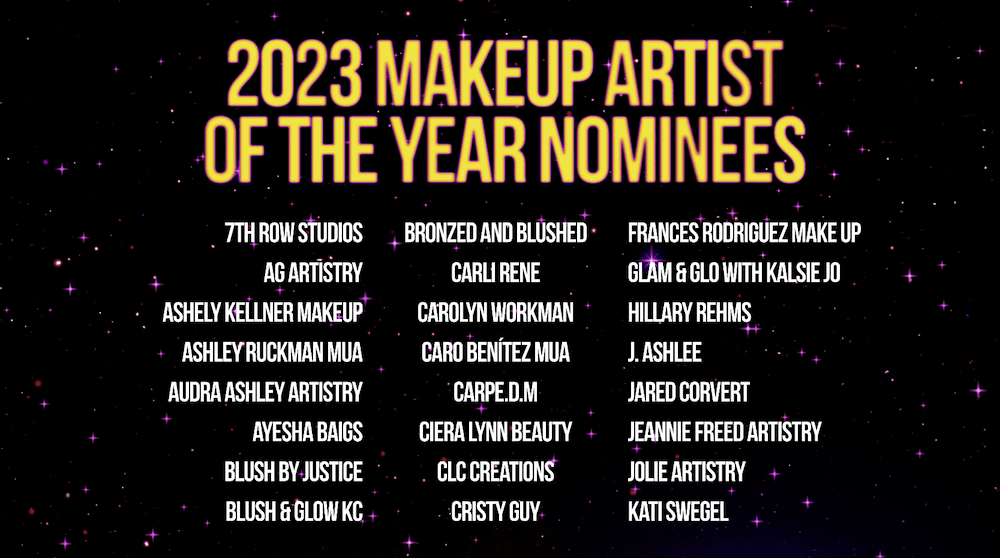 2023 Kansas City Wedding Vendor Choice Awards by Wed KC Nominees Makeup Artist