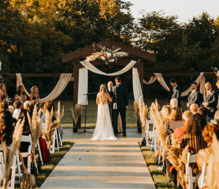Heartland Lodge Kansas City WedKC Wedding Venue Ceremony Altar