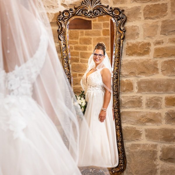 Angi's Art Kansas City Wedding Photography WedKC Dress Bride Mirror