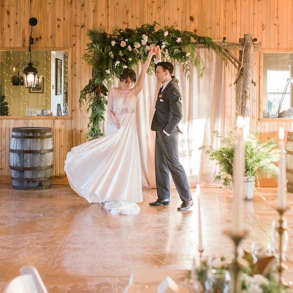 Berry Acres Country Elegance Wedding Venue Kansas City Bride Groom Twirl