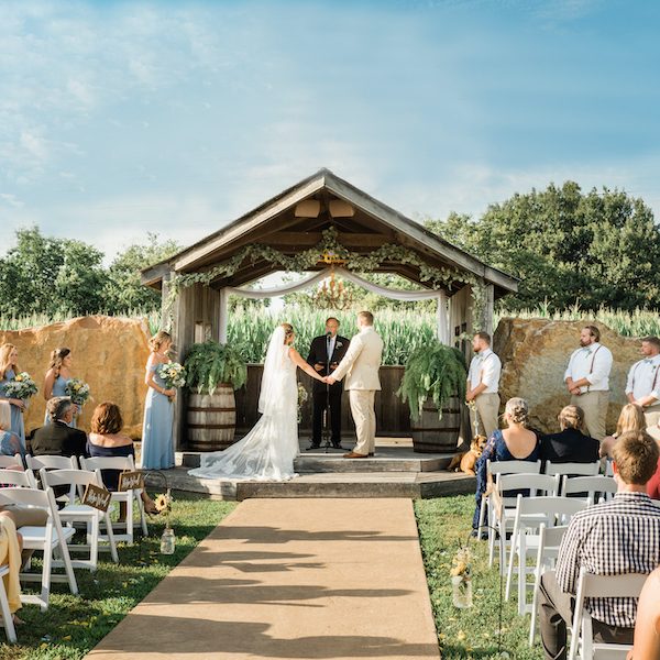 Berry Acres Wedding Venue Kansas City ceremony