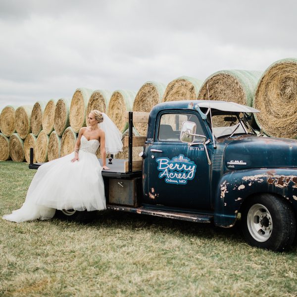 Berry Acres Wedding Venue Kansas City truck