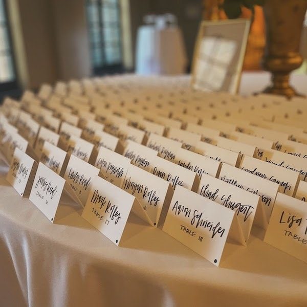 Brittany Maurine Bridal Kansas City Wedding Planner WedKC Name Cards