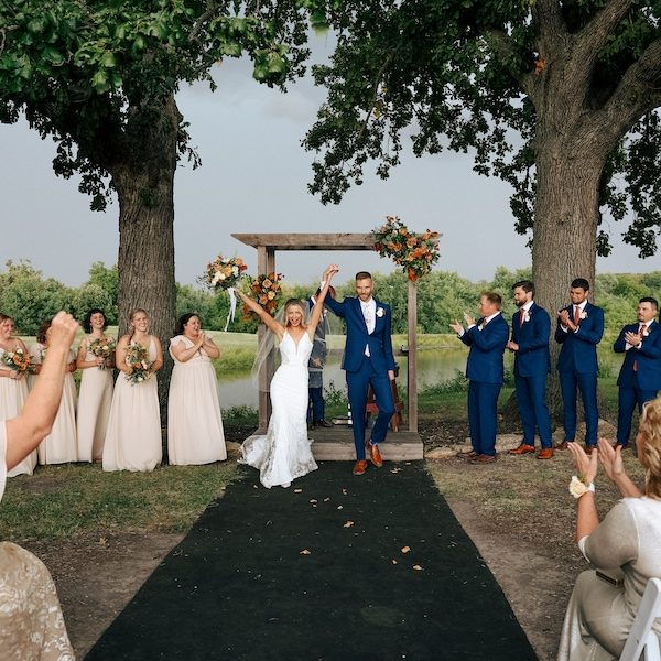 Cedar Valley Forest Kansas City Wedding Barn Venue WedKC Ceremony Recessional