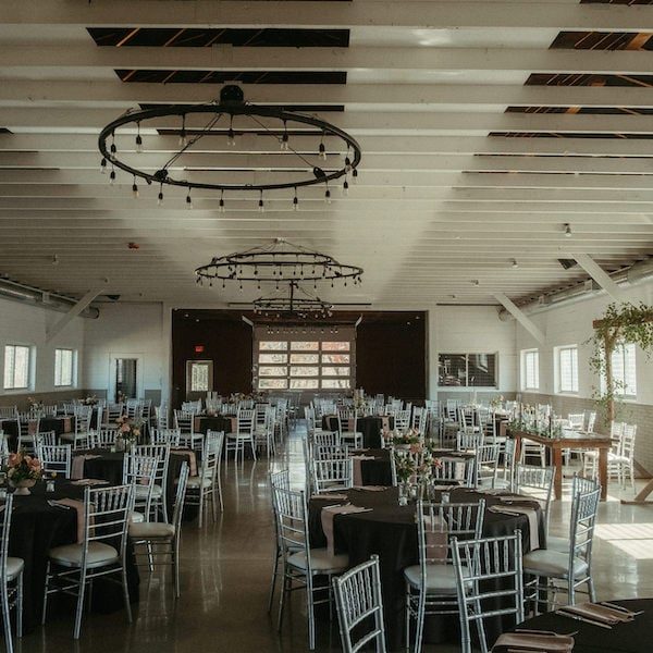 Cedar Valley Forest Kansas City Wedding Barn Venue WedKC Reception Tables