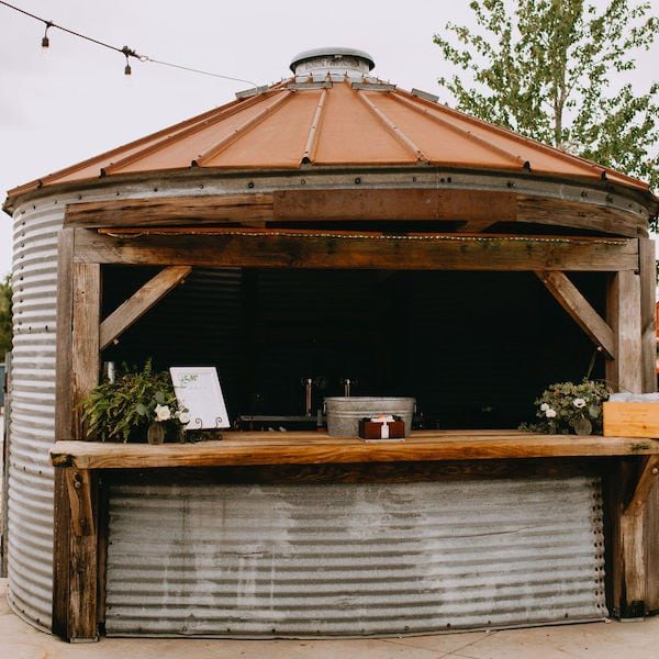 Cedar Valley Forest Kansas City Wedding Barn Venue WedKC Silo Bar