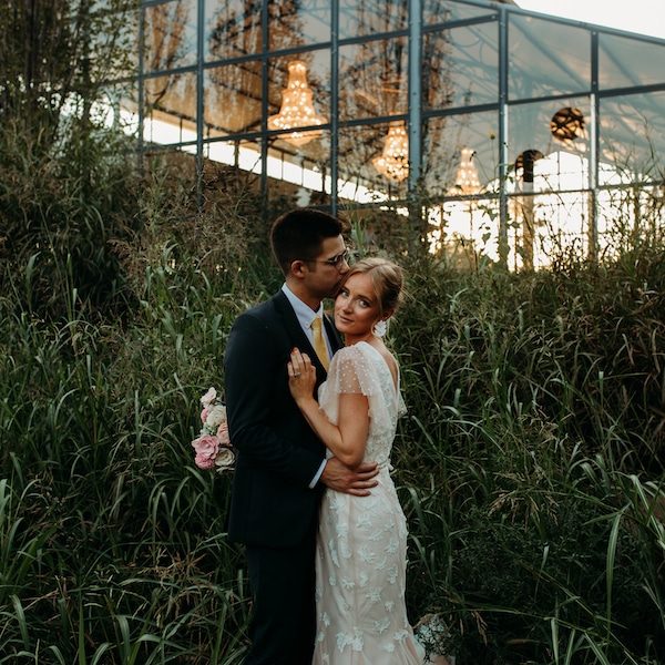Cottonwood Photography Kansas City Wedding Photographer Wedkc Bride Couple Outside Foliage