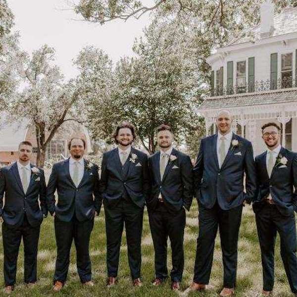 Dan Dan the Wedding Man Kansas City Menswear Suit WedKC Dark Blue