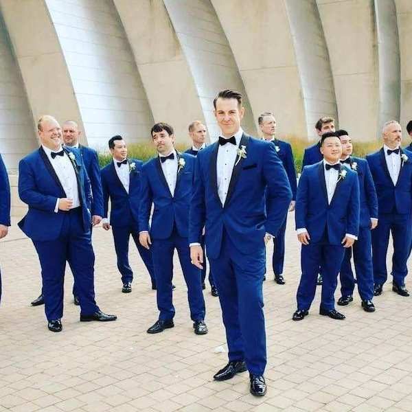 Dan Dan the Wedding Man Kansas City Menswear Suit WedKC French Blue