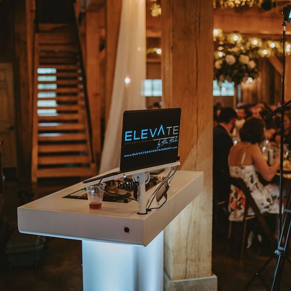 Elevate Entertainment Kansas City Wedding DJ WedKC DJ Booth