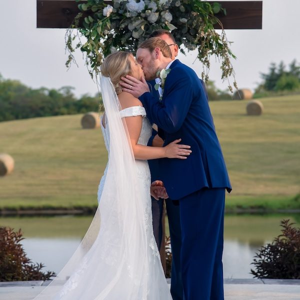 Erica Allen Photography Kansas City Wedding Photographer WedKC Ceremony Kiss