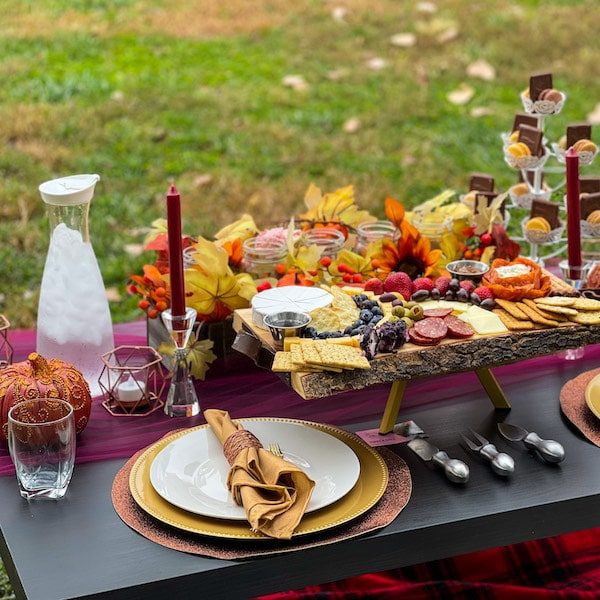 Forks N Chill Intimate Picnics Catering Service Kansas City Wedding WedKC Plaid