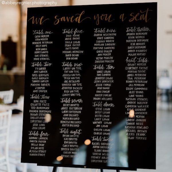 Letters by Maude Kansas City Hand Lettering Signage Keepsakes Wedding Invitations WedKC Seating