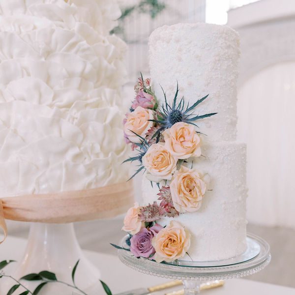 Marigold Cakes Kansas City Wedding Cake Dessert Wedkc Blush Roses