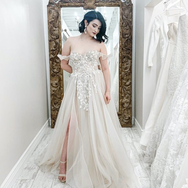 Mimi's Couture Bridal Kansas City Wedding Dress shy