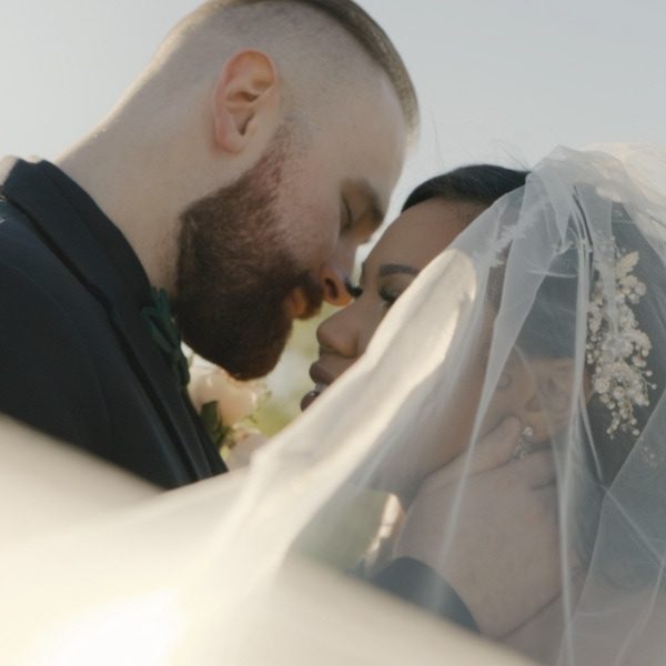 Minor Film Co Kansas City WedKC Wedding Videography Veil Kiss