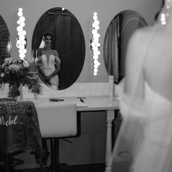 Monarch Room Bride in Mirror