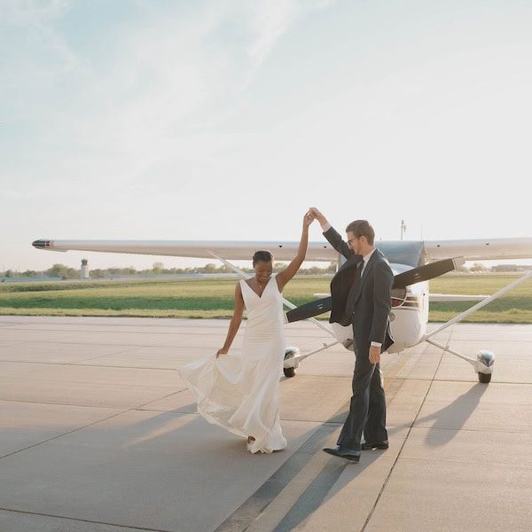 Nichole Storey Photography Kansas City Wedding Photographer WedKC Airplane Twirl