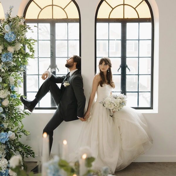 Nichole Storey Photography Kansas City Wedding Photographer WedKC Bride Groom Windows Bouquet