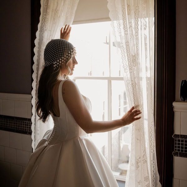 Piper Reese Kansas City Wedding Photography Bride Window