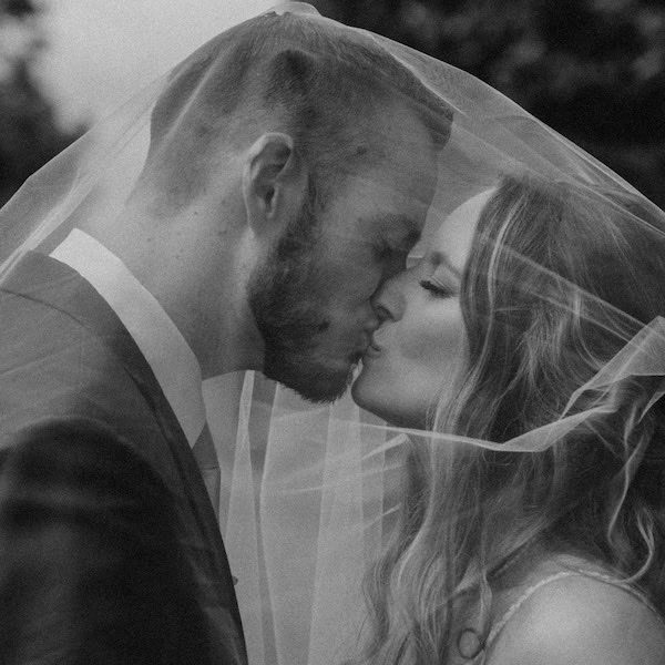 Piper Reese Kansas City Wedding Photography Veil Kiss