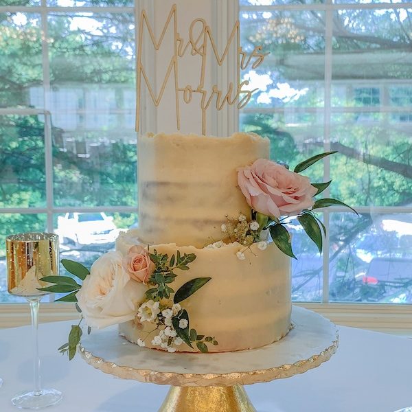 Rose & Elm Bakin Co Kansas City Wedding Cake Dessert WedKC Wedding Cake