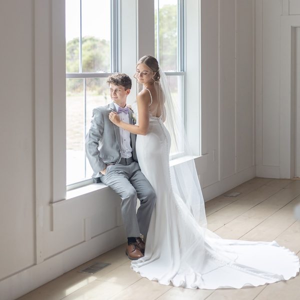 Sheree Nicole Photography WedKC Kansas City Wedding Photographer Bride Dress Groom Window
