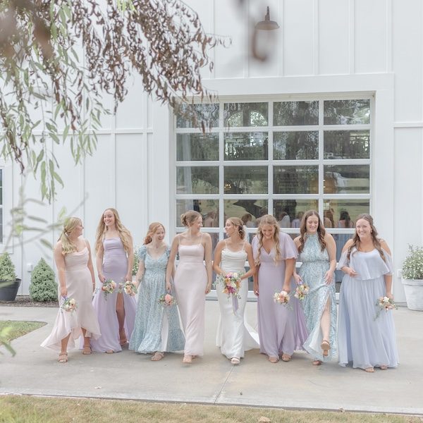 Sheree Nicole Photography WedKC Kansas City Wedding Photographer Pastel Bridesmaid Dresses