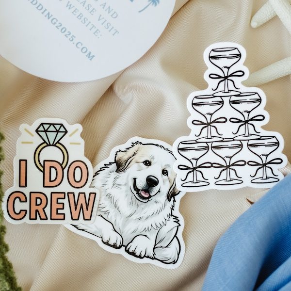 Stuck On You Events Kansas City Event Stickers WedKC Ring Dog Champagne