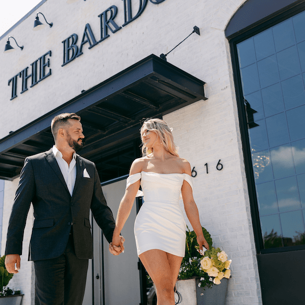 The Bardot Kansas City Wedding Venue WedKC Bride Groom Sign
