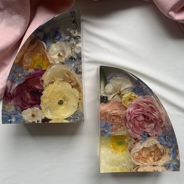 The Garden Gallery KC Wedding Kansas City WedKC Floral Preservation Bookends