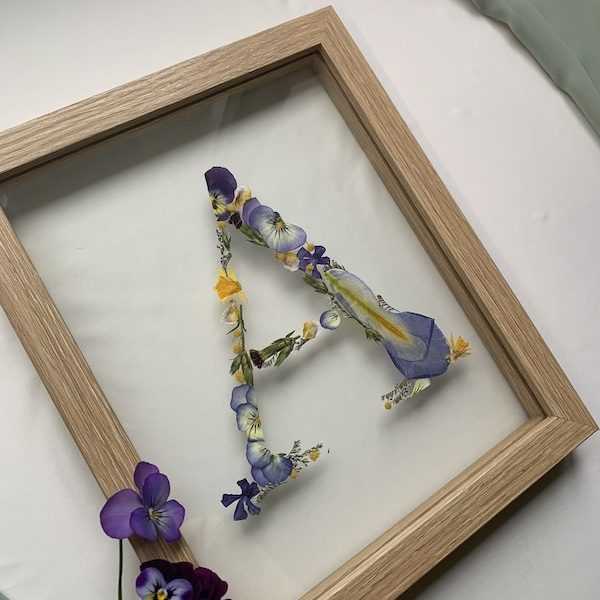 The Garden Gallery KC Wedding Kansas City WedKC Floral Preservation Bouquet Letter