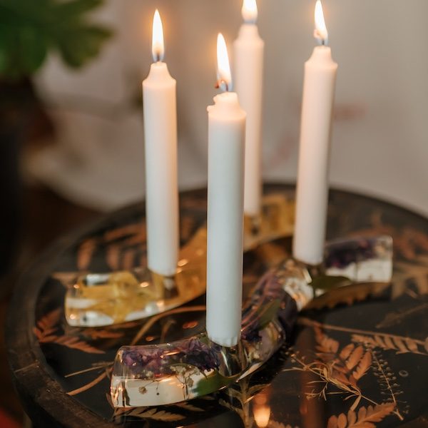 The Garden Gallery KC Wedding Kansas City WedKC Floral Preservation Candle Holders