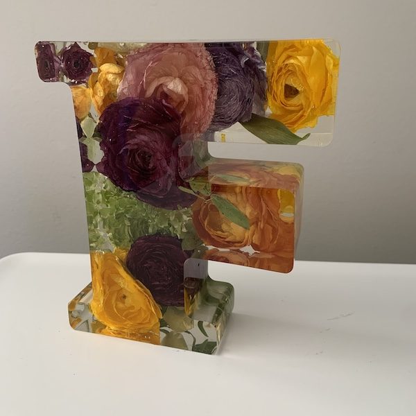 The Garden Gallery KC Wedding Kansas City WedKC Floral Preservation F Letter