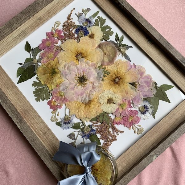 The Garden Gallery KC Wedding Kansas City WedKC Floral Preservation Wooden Frame