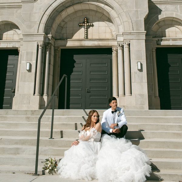The Gathering KC Kansas City Wedding Venue Front Steps