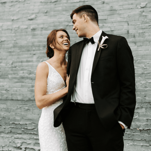 The Harlow Kansas City Wedding Venue WedKC Bride Groom Brick