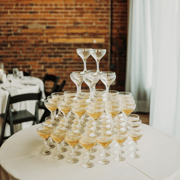 The Harlow Kansas City Wedding Venue WedKC Champagne Towers