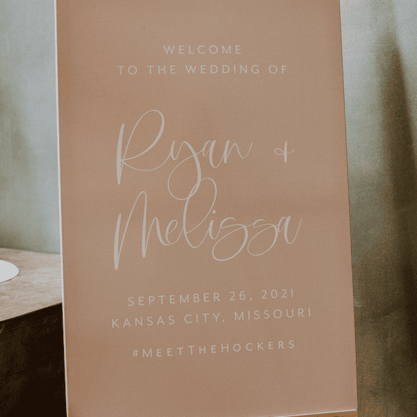 The Harlow Kansas City Wedding Venue WedKC Welcome Sign