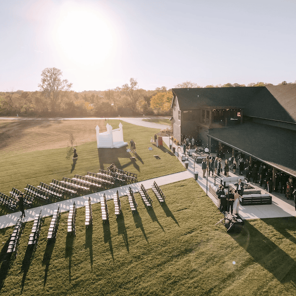 The Haven Event Space Kansas City Wedding Venue WedKC Outdoor Ceremony